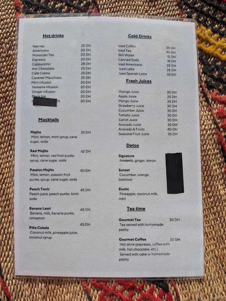 Menu page 2