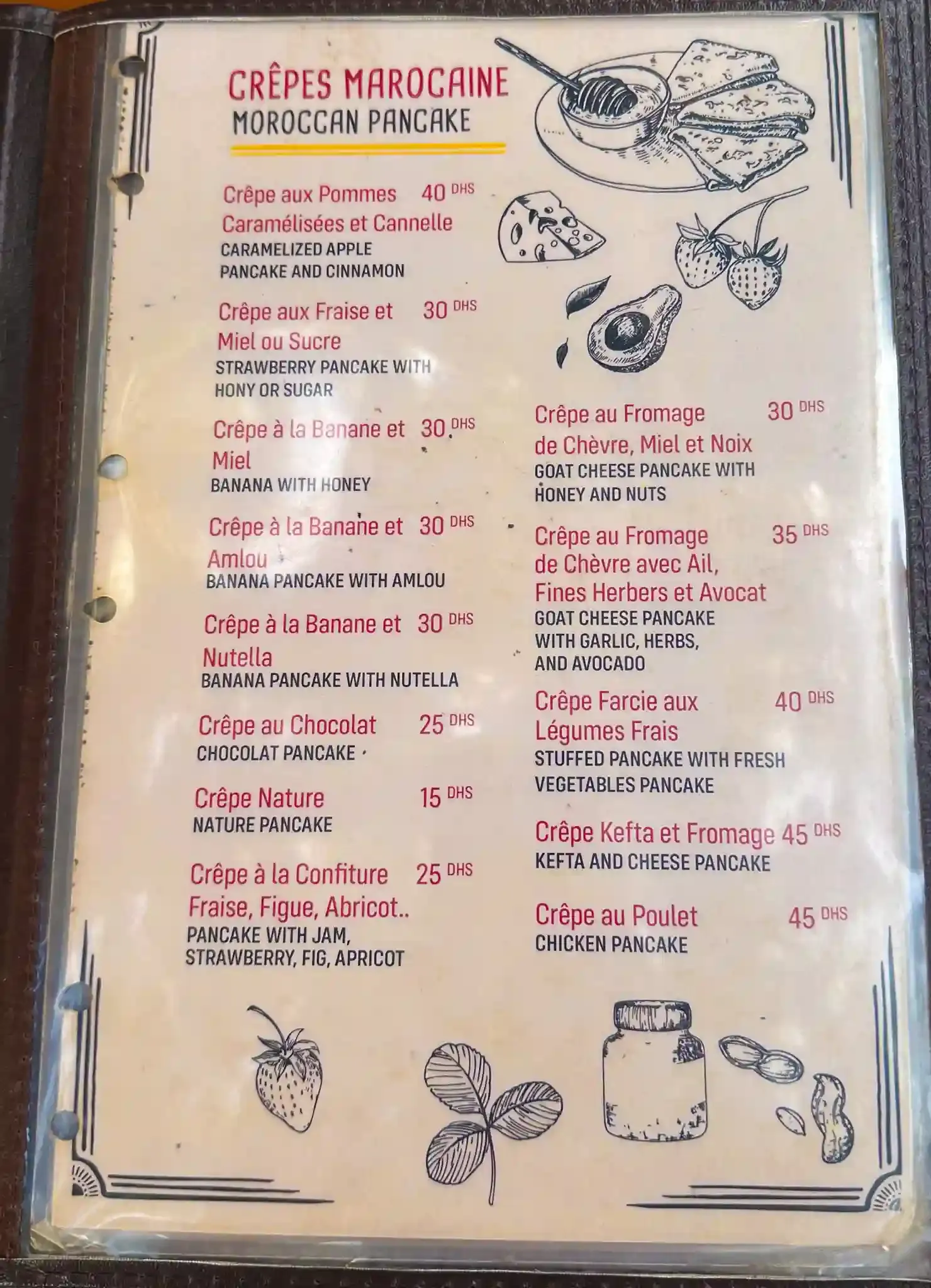 Menu page 6