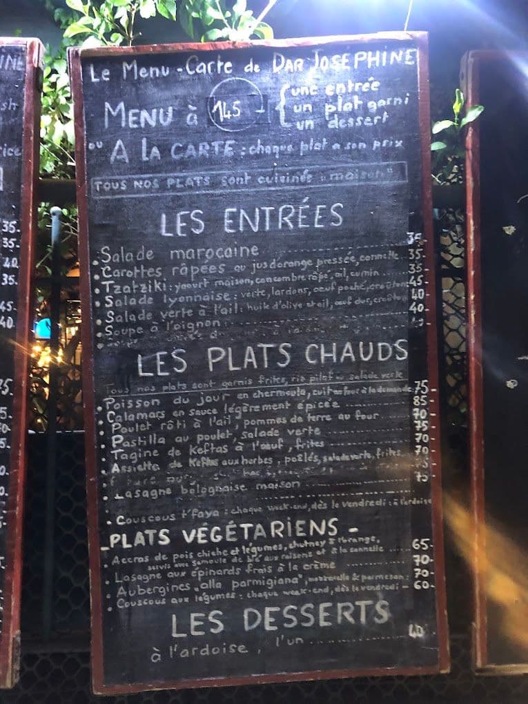 Menu page 2