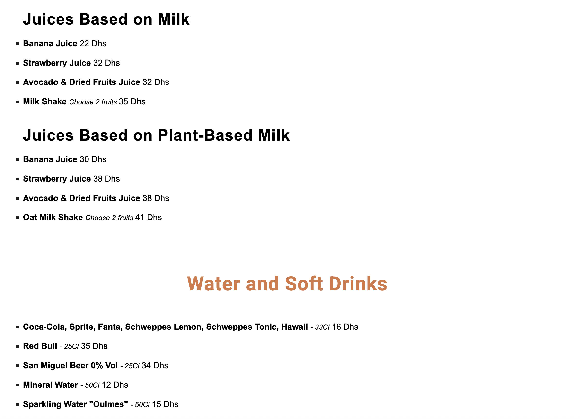 Menu page 10