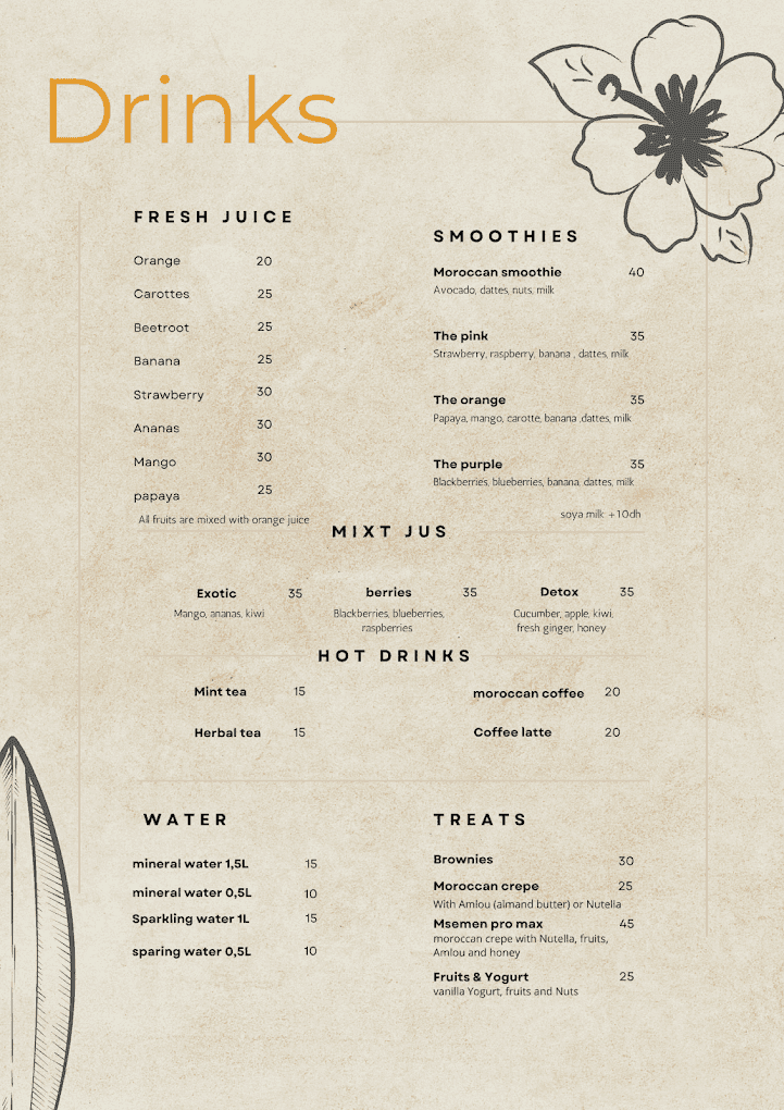 Menu page 2