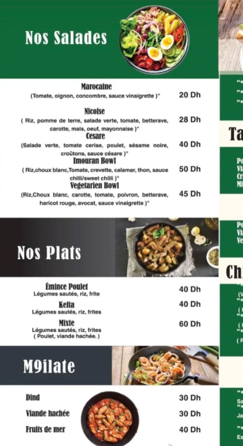 Menu page 1