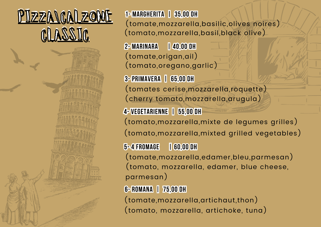 Menu page 1