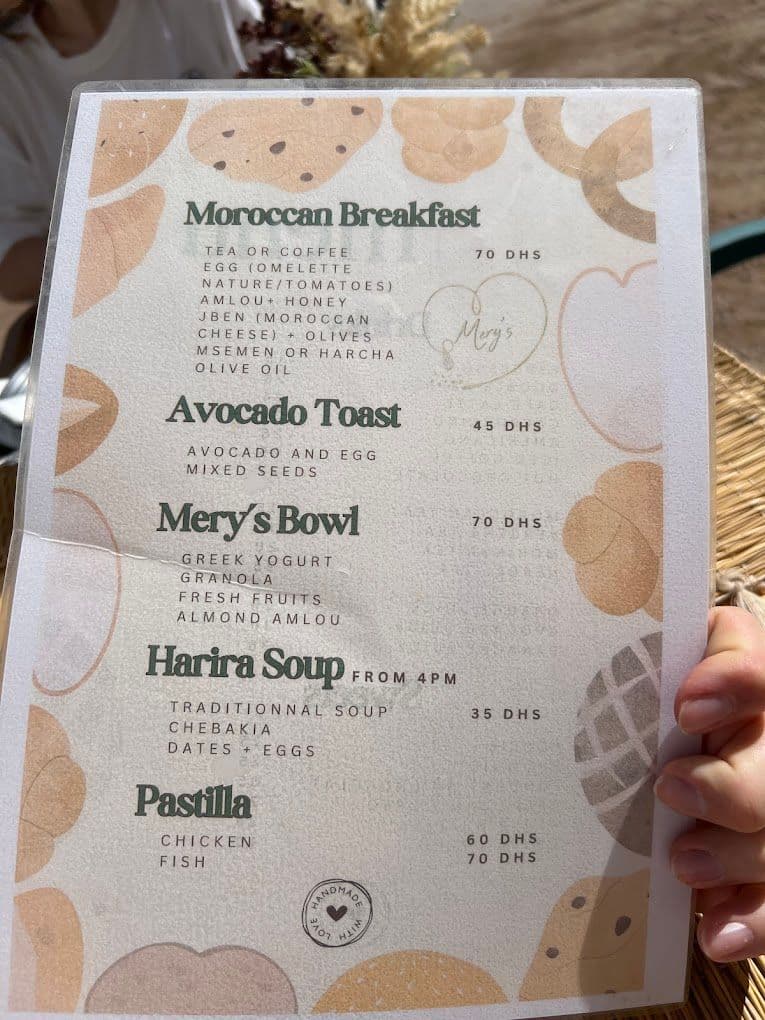 Menu page 1