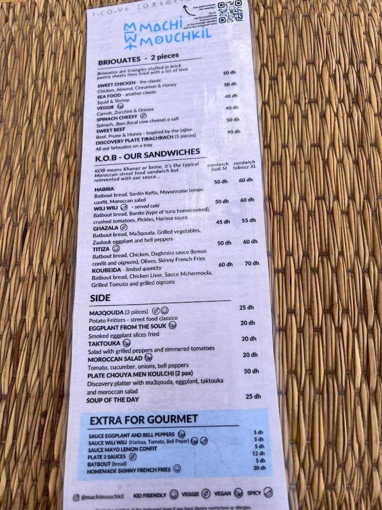 Menu page 1