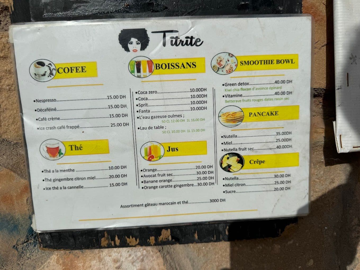 Menu page 2