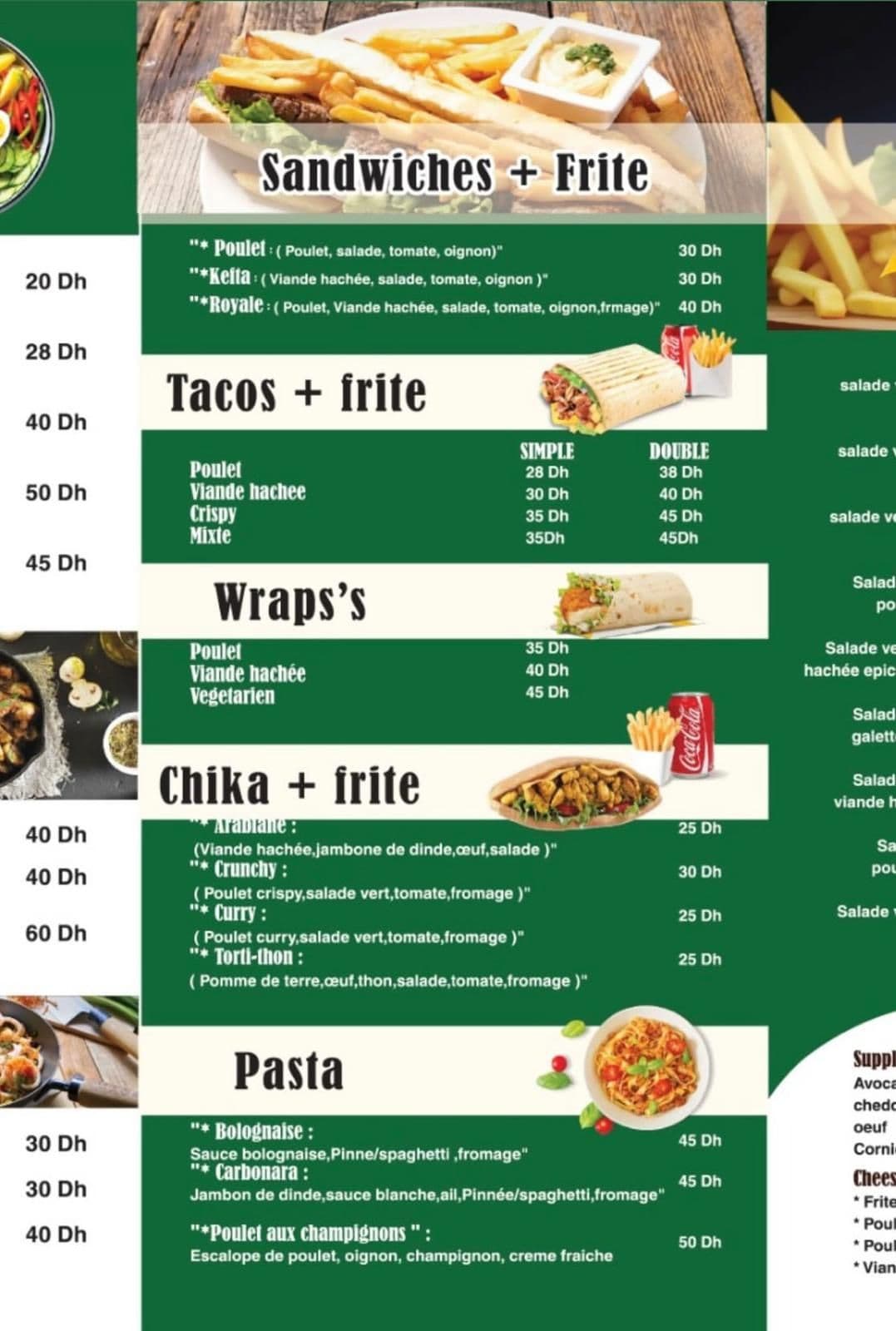 Menu page 2