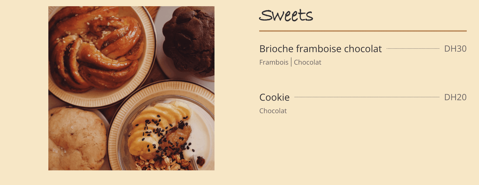 Menu page 2