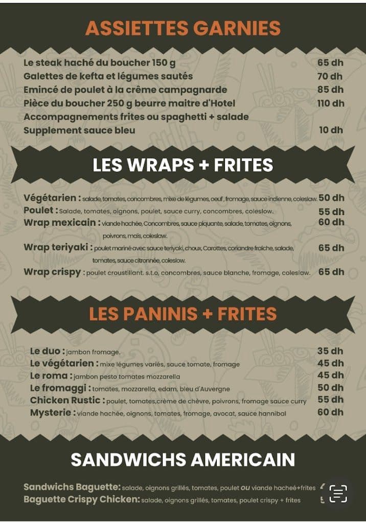 Menu page 2