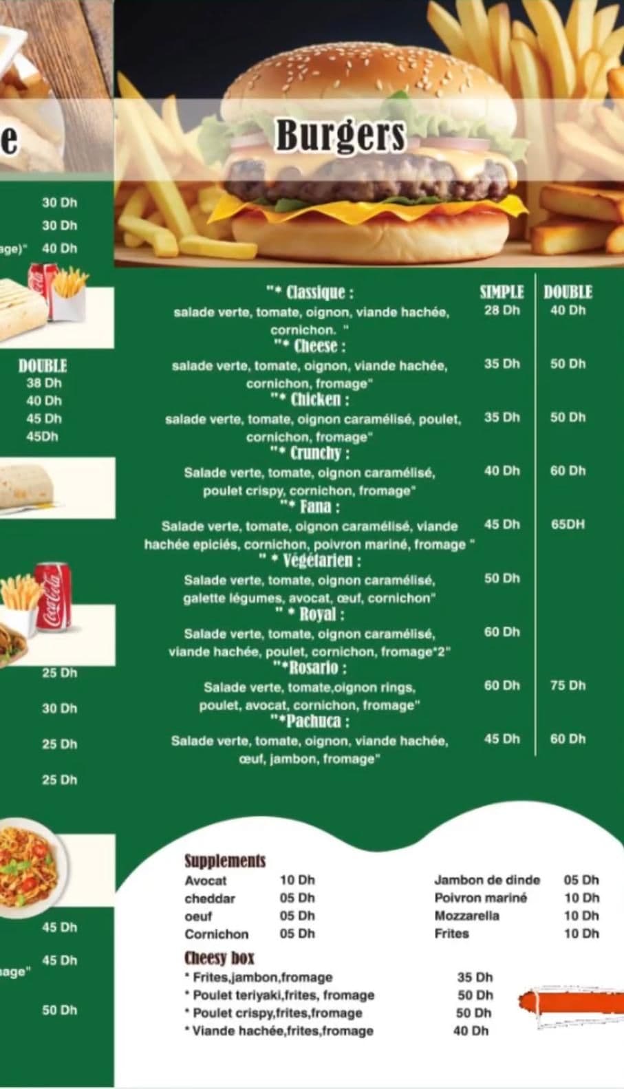 Menu page 3