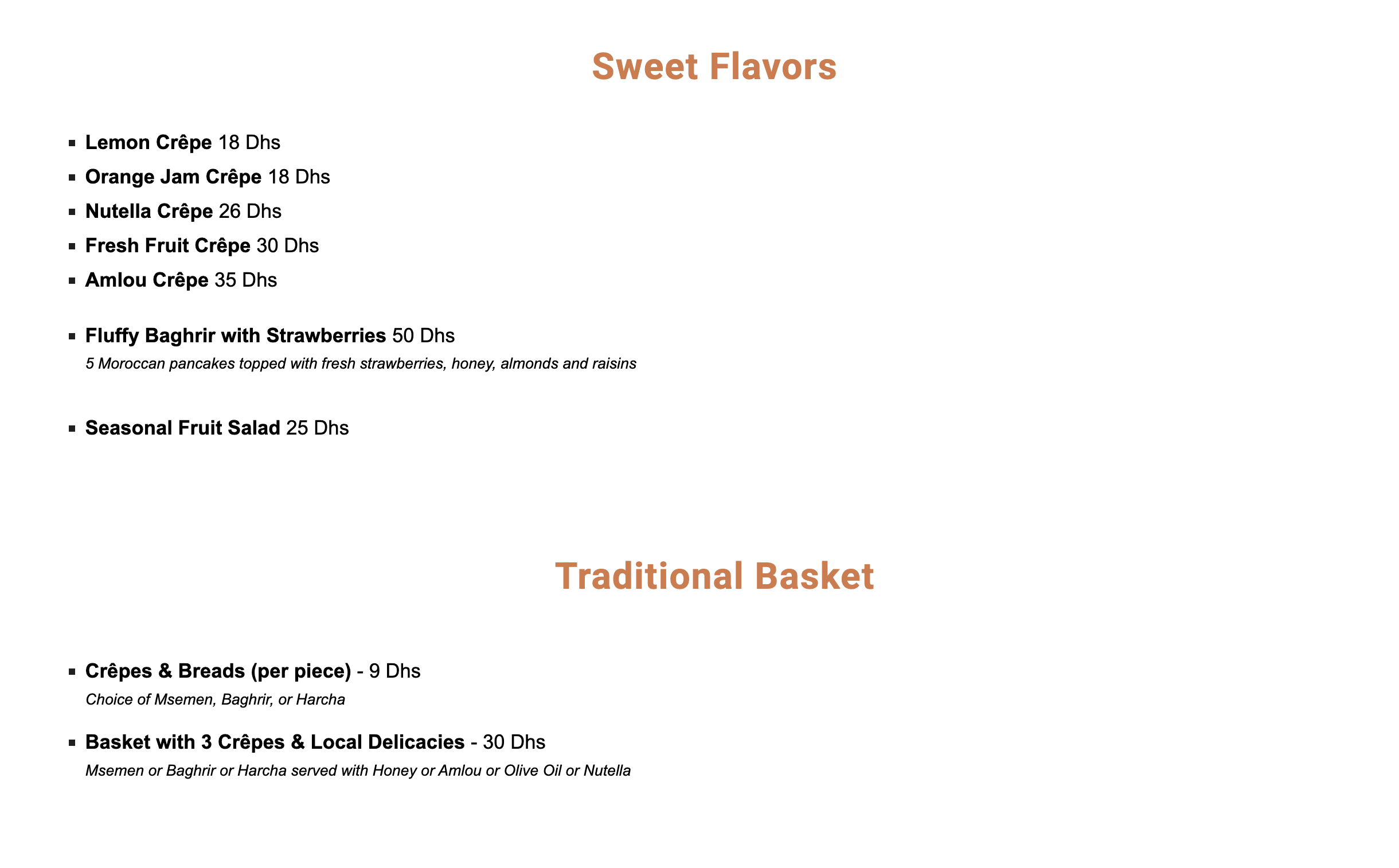 Menu page 4