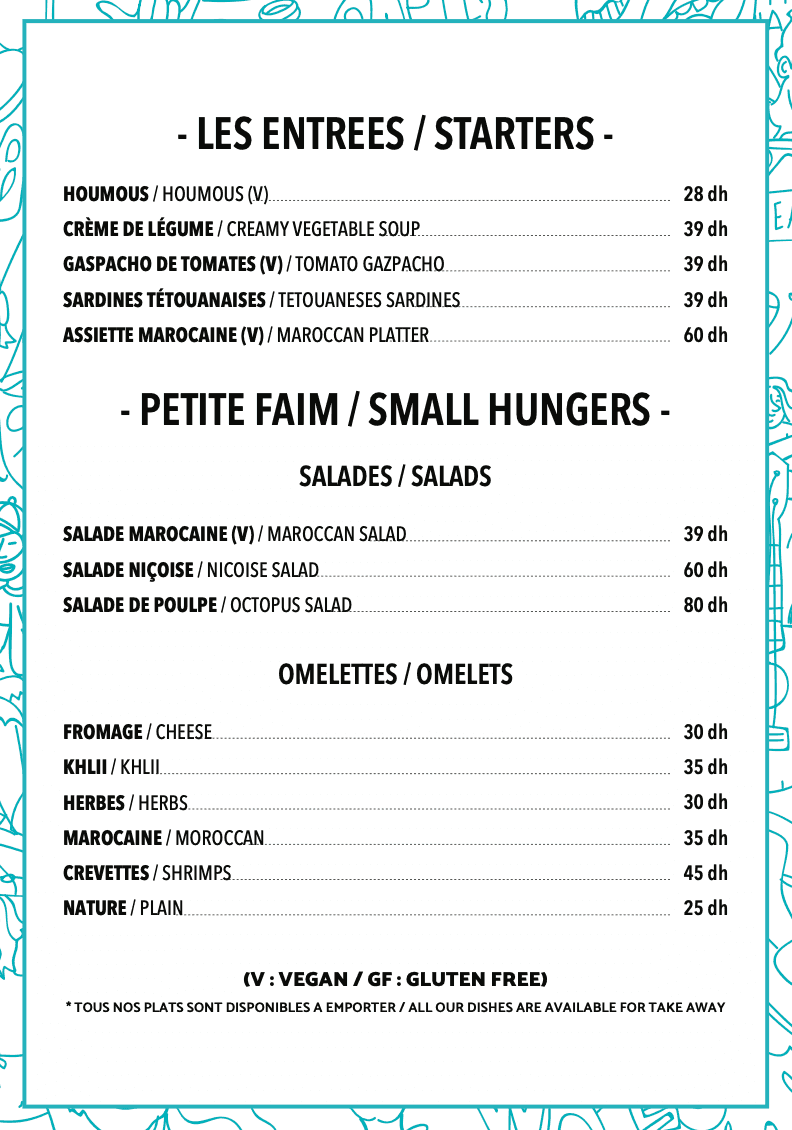 Menu page 5