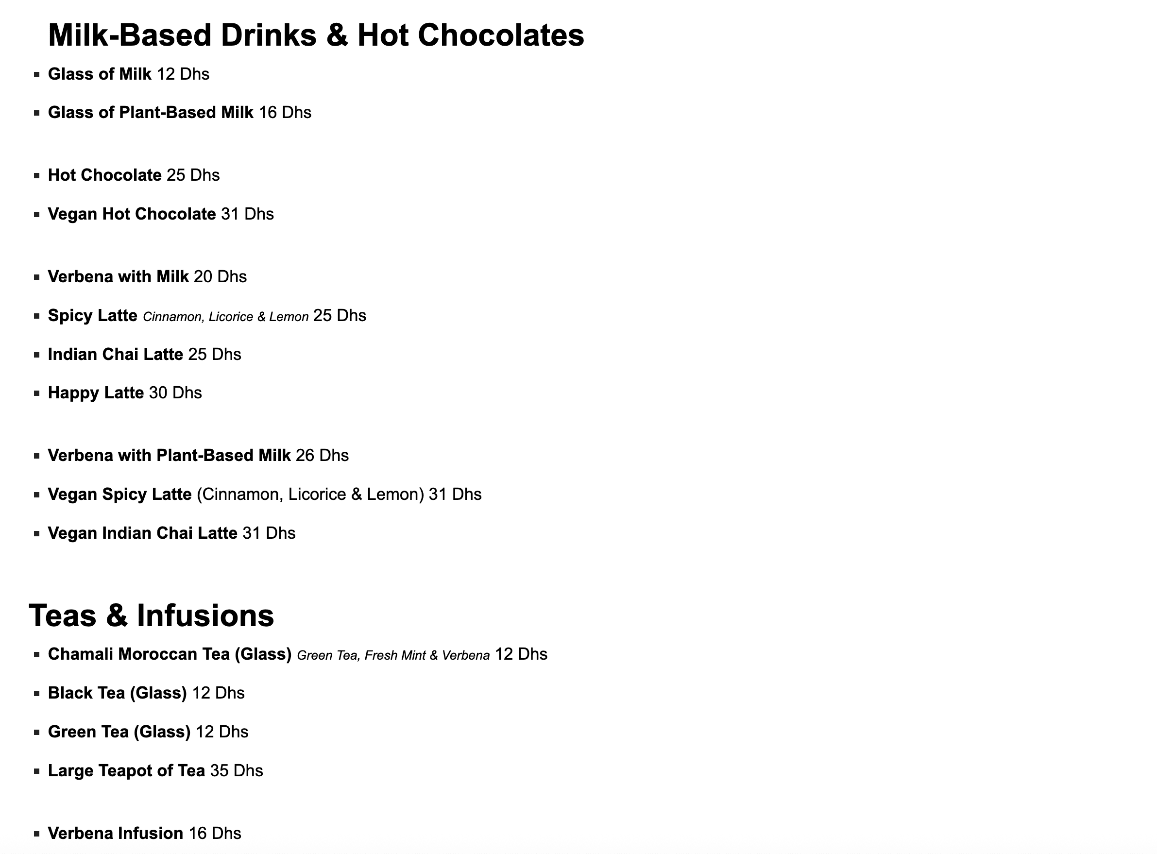 Menu page 6