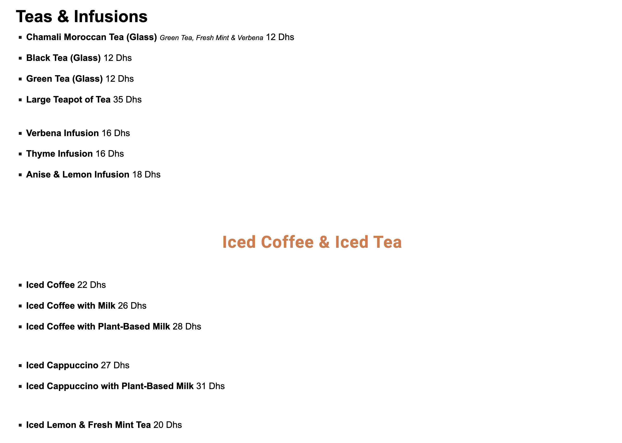 Menu page 8
