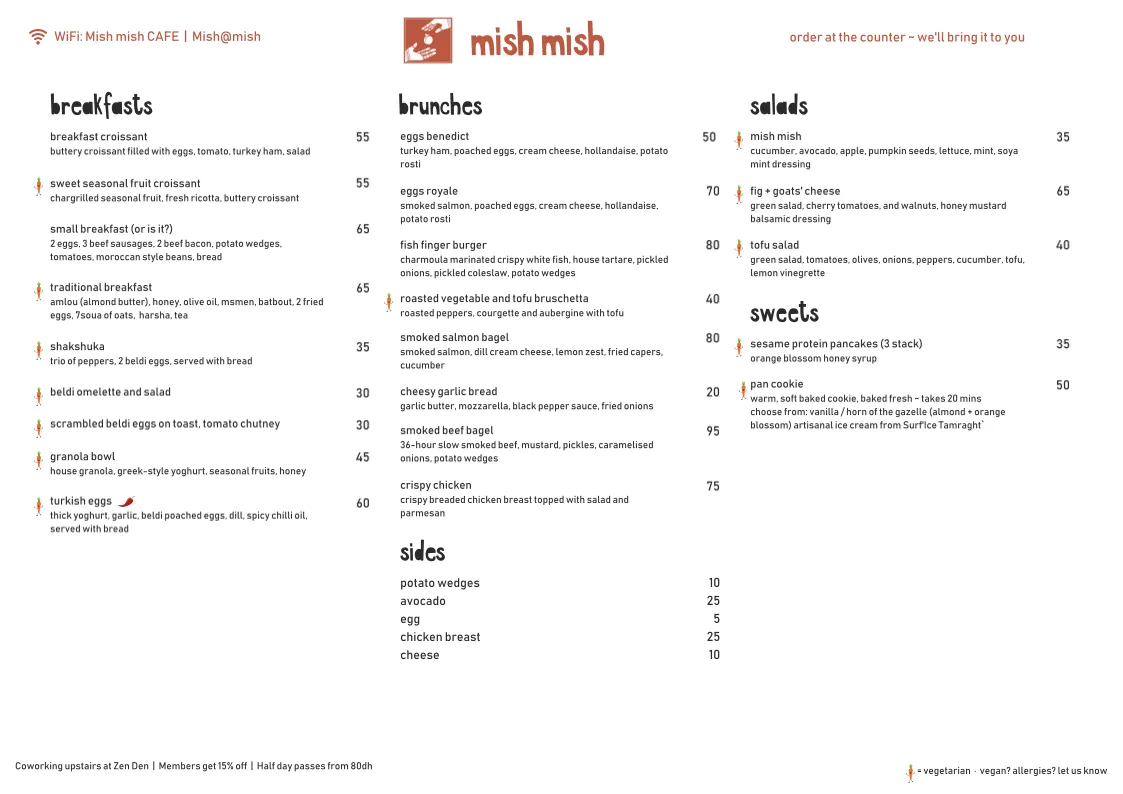 Menu page 1