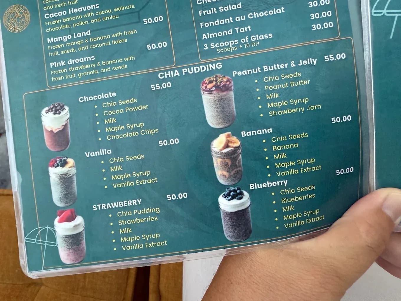Menu page 10