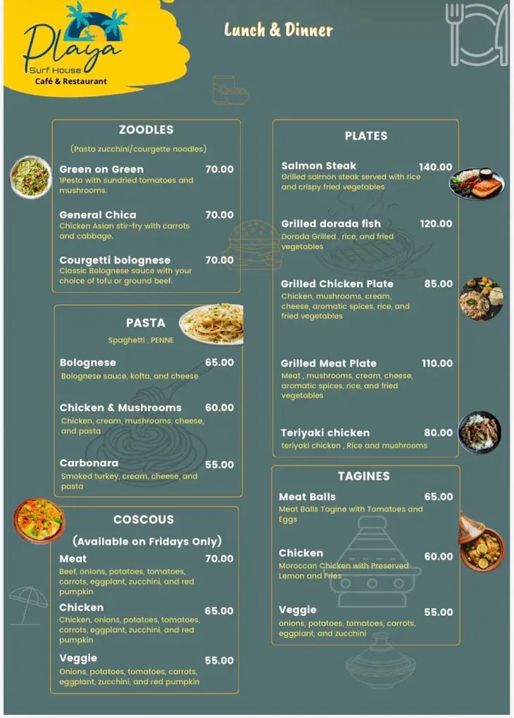 Menu page 2