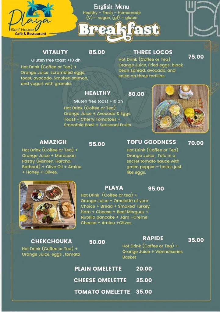 Menu page 1