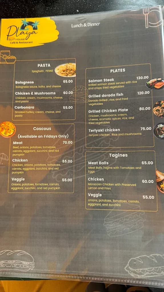 Menu page 6
