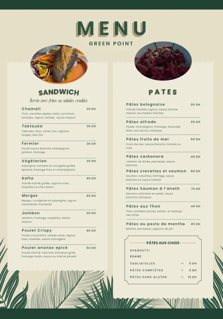 Menu page 3